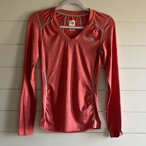 Women's Red Long Sleeve Top- XS
